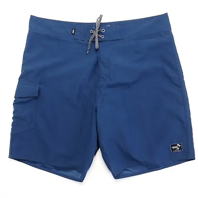 VANS Mens Regular Fit Swim Board Shorts Size 38 S Regular Fit Blue • £20.46