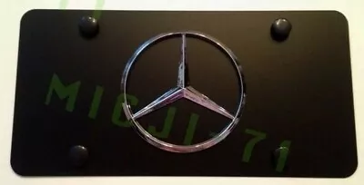 Mercedes Benz Front Auto Heavy Duty Vanity Stainless Metal License Plate  Frame • $29.99