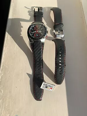 Very Rare Seiko Sportura BAR Honda Watch With Carbon Fibre Effect Strap 2006 • £200