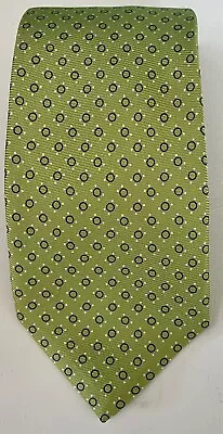 KITON Napoli-Green Silk Neck Tie-Hand Made In Italy • $45