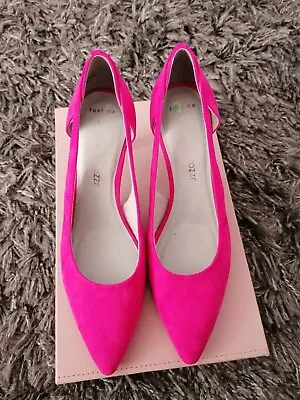 Ladies Marco Tozzi Pink Suede Shoes Size 6  Please Read Description 💞 • £20