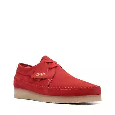 Clarks Men's Weaver Oxfords Red Suede • $119