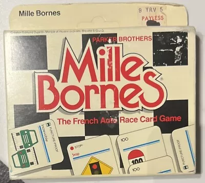 Mille Bornes Card Game French Auto Race 1982 Brand New Old Stock NOS Parker Bros • $29