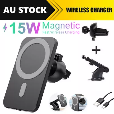 $22.49 • Buy Fast Car Wireless Charger Vent Mount Phone Holder For IPHONE Magsafe 14 13 PRO