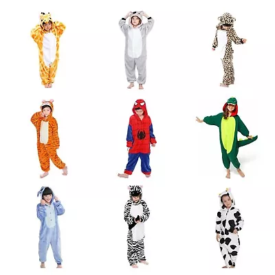 $31.99 • Buy Kids Onesie Pyjamas Kigurumi Animal Costume Book Week Cosplay Unicorn Spiderman