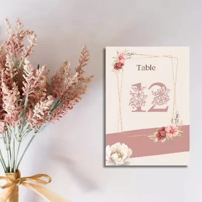 Wedding Sign - Sarah's Collection - Table Number 12 (add On) • £2.40