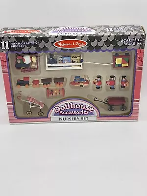 Melissa & Doug Dollhouse Accessories Nursery Set 1:12 BB0708 Toy Train Soldier • $32.95