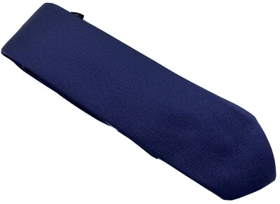 $249 • Buy Gucci Solid Navy Blue Hand Made Silk Tie Made In Italy