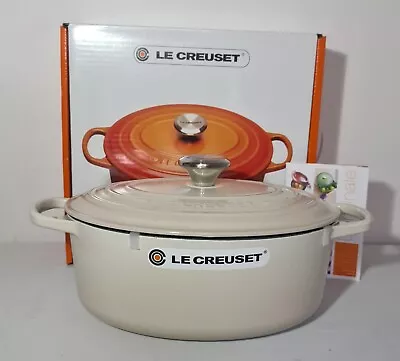 Le Creuset Cast Iron Oval Casserole - 29cm - Meringue Colour RRP £309 • £199