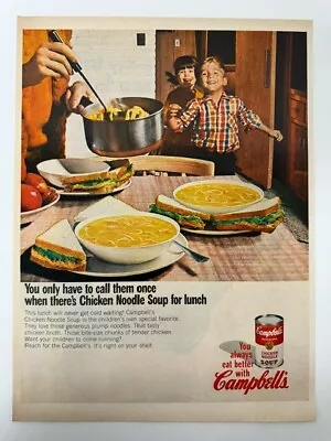 Magazine Print Ad 1967 Campbell's Chicken Noodle Soup • $4.75