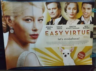 Easy Virtue - Jessica Biel Colin Firth Original Quad Cinema Poster • £7.99