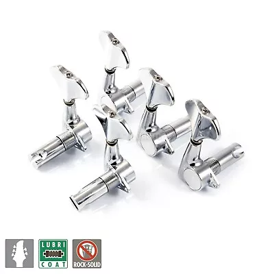 NEW Gotoh GB707 5-Strings Bass Machine Heads Tuner Set L3+R2 W/ Screws - CHROME • $59.95