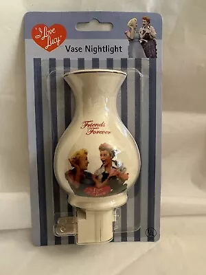 I Love Lucy Vase Night Light Friends Forever Lucy & Ethel New 2005 • $15