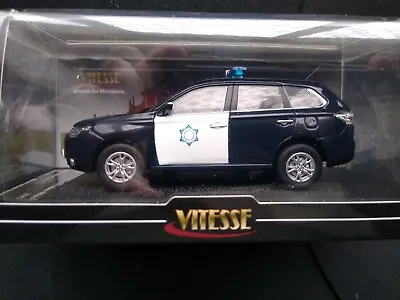 VITESSE #29393 - MITSUBISHI OUTLANDER - MACAU CUSTOMS DEPT - 1/43rd - BLACK • $58.52