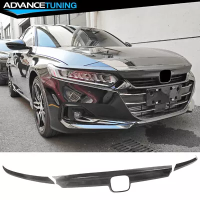 For 21-22 Honda Accord OE Style Carbon Fiber Print Front Grille Trim +Eyelid ABS • $52.98