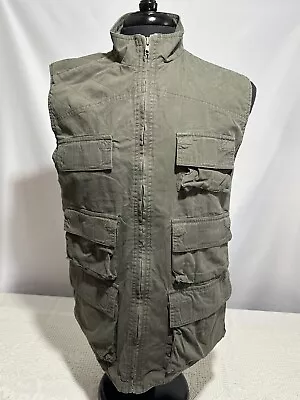 Redhead Cargo Vest ~ Army Green ~  Mens M ~ Fishing Hunting Outdoor Sports • $19.99