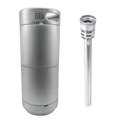 All Stainless Commercial 20L Keg D-Type Spear 1/6 Barrel Home Brew Stackable • $119.99