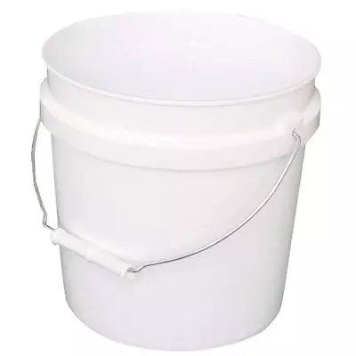 Leaktite 2 Gallon Plastic Paint Bucket With Handle White • $8.99