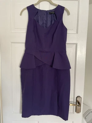 £2 • Buy Dorothy Perkins Purple Peplum Dress Size 12