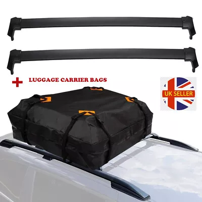 FOR HONDA CRV 2013-19 ROOF CROSS RAILS BARS+425L Roof Cargo Luggage Carrier Bag • £78.95