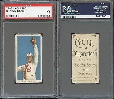 T206 Charlie Starr  ~~ PSA 3  ~~ Cycle 350 **rare Back** • $399.99