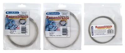 Beadalon® Remembrance™ Stainless Steel Bright Memory Wire Coils For Necklaces • £7.86