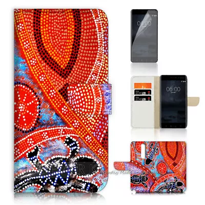 ( For Oppo A9 2020 ) Wallet Flip Case Cover AJ40109 Aboriginal Art Dot • $12.99