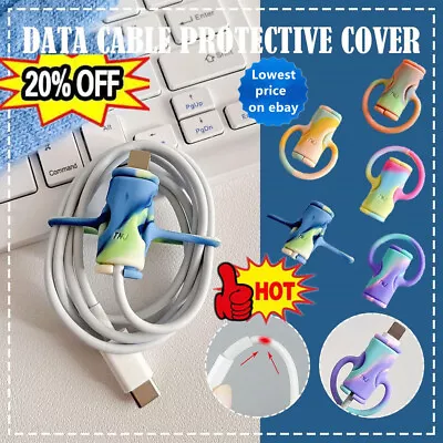 £1.96 • Buy 1Pc Mini 2 In 1 Data Cable Protector Cover,Cute Cable Winder Protection Tool S