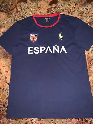 Ralph Lauren Polo Big Pony Spain Shirt Size Medium Tee • $29