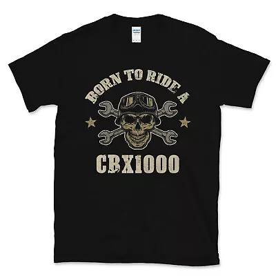 £13.99 • Buy BORN TO RIDE A CBX1000 T-SHIRT - Cool Biker Skull Design