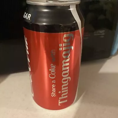 Share A Coke With ⭐️ 'Thingamajig' No Sugar Unopened Collectable Coke Can Rare • $120