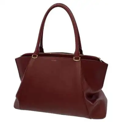 $440 • Buy CARTIER C De Cartier Shoulder Bag Leather Bordeaux CRL1001829