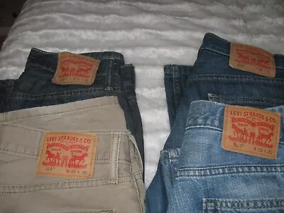 Lot Of 4 Men's Levis  514(x3) & 527 Men's Size 30x30 Denim Jeans • $59