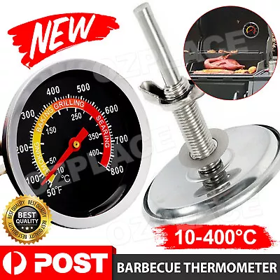 Barbecue Thermometer Oven Pit Temp Gauge 10~400℃ BBQ Smoker Grill Temperature • $10.95