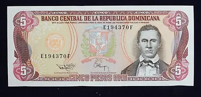 1993 Dominican Republic 5 Peso Oro P143a P143 UNC Uncirculated • $15.95