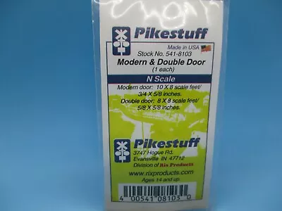 Pikestuff N Scale  Structure Parts - Modern & Double Door • $3.95