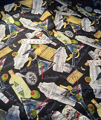 $3.99 • Buy New!!  Martini  Shaken  Fabric-22  L  X  35 W