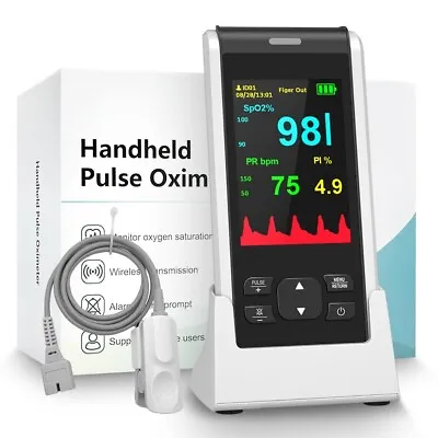 Pulse Oximeter Handheld Fingertip SpO2 PR Heart Rate Finger Blood Oxygen Monitor • £120