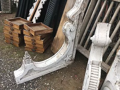 Huge Fancy Victorian Gingerbread Corbel Bracket - Unique Finial Detail 41  X 36  • $495