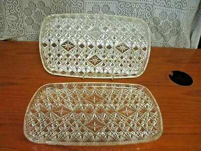 Vtg Lot Of 2 1963 Trelawney Serving Trays Platter Lucite Atomic Starburst • $14