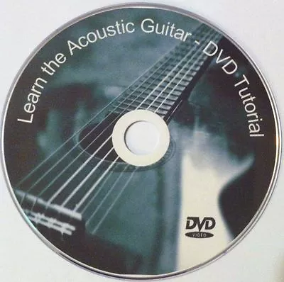 Learn To Play Acoustic Guitar - Video DVD Lessons FREE P&P + Printed Cover • £2.65