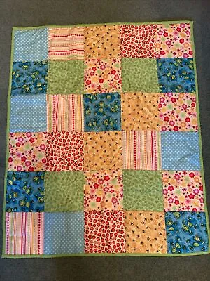 Playmat / Quilt For Baby Handmade In The Cotswolds. Patchwork Washable Gift • £19.99