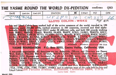 $9.99 • Buy W6KG VINTAGE QSL CARD From FAMOUS LLOYD COLVIN (YASME)
