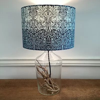 William Morris Lampshade Brer Rabbit Teal Blue Art Nouveau Lamp Shade Lightshade • £39