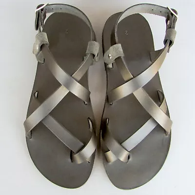 Men’s Classic 100% Genuine Leather Slingback Gladiator Sandals • $72