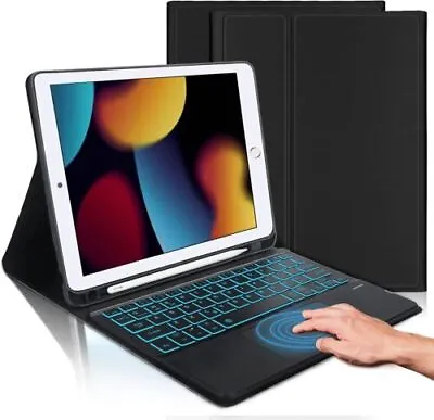 $56.99 • Buy For IPad 5/6/7/8/9/10th Gen Air 4/5 Pro 11/12.9 Backlit Touchpad Keyboard Case