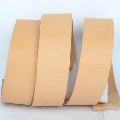 Veg Tanned Genuine Leather Blank Belt Strap Natural Cowhide 38.5mm 100-150cm DIY • $42