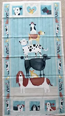 1 Cute  You Had Me At Woof  Cotton Quilting/Wallhanging Crafting Fabric Panel  • £16.17