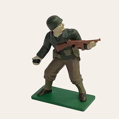 Blue Box WWII American Soldier 54mm  Metal Figure • £3.95