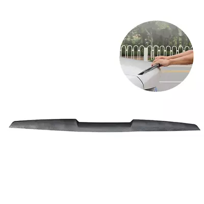 Carbon Fiber Look Car Rear Wing Lip Spoiler Tail Trim Sticker Universal 120cm • $60.96